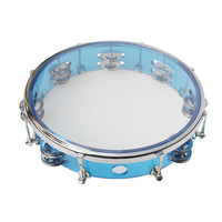 Orff Tambourin à manivelle Instrument de percussion auto-accordant pour l'éducation des enfants Jeu de groupe en métal