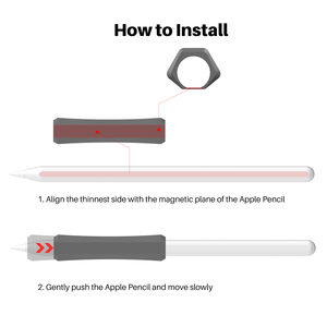 AhaStyle 2021 manchon de crayon en caoutchouc couverture antidérapante crayon 1 et <span class=keywords><strong>2</strong></span> poignée en Silicone - Product Image 6