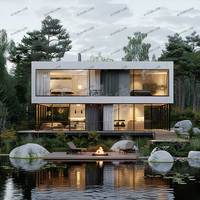 Maison d'expédition mobile-Conception de capsule avec système solaire, idéale pour les maisons de villégiature, de vacances et Airbnb