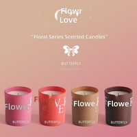 Aromatherapie-Kerzen für Innenräume aus Sojawachs, Langlebige Hochwertige Becherförmige Halbhandgefertigte Geschenkkerzen für Feiertage, Valentinstag, Hochzeit und Geburtstag