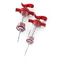 Injecteur de marinade en acier inoxydable de qualité alimentaire pour dinde, seringue à sauce BBQ, injecteur de saveur, outil de cuisine