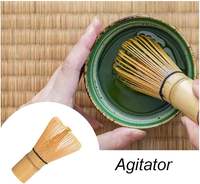 Accessoires japonais Chasen pour la cérémonie du thé Matcha, ensemble d'outils en bambou, fouet à Matcha à 100 dents avec bouteille ronde