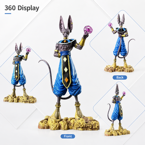 <span class=keywords><strong>Figurine</strong></span> de bureau <span class=keywords><strong>Beerus</strong></span> [Grande taille 30 cm] en PVC écologique, pose debout - Product Image 4