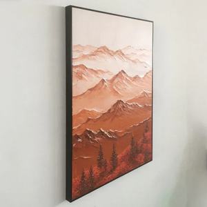 Arte Mural Contemporáneo de Montaña con Textura Grande para Decoración Interior Moderna, Arte Mural Abstracto Texturizado para Hogar y Galería - Product Image 5