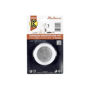 Ensemble de filtres de rechange Kruger Espresso, 3 tasses, 1 filtre, 3 joints pour machine à expresso - Product Image 2