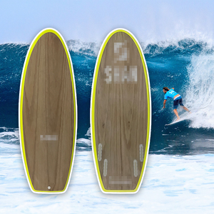 Tabla de Surf/Wakeboard de Fibra de Vidrio y Bambú Personalizada por el Fabricante ODM para Aguas Oceánicas - Tabla Unisex para Wake Surfing y Wakeboarding - Product Image 5