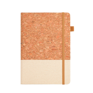 IStapromo Gifts Personalized A5 Business Notebook Custom Logo Printed Lined Hardcover Journal Eco Friendly Cork Fabric Stitched - Product Image 3