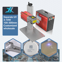 Laser UV 3W 5W 355NM Machine de marquage laser UV en verre plastique Machine de gravure par impression laser UV de bureau
