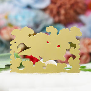 Marcapáginas personalizado bonito hueco chapado en oro personalizado Anime dibujos animados <span class=keywords><strong>ballena</strong></span> Metal Aleación de Zinc marcapáginas esmalte - Product Image 4