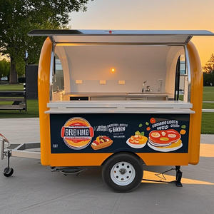 Chariot de desserts de boulangerie personnalisé, camion de poulet frit et de pizzas, cuisine mobile, restaurant extérieur, remorque de concession de jus - Product Image 1