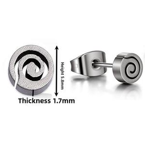 Zoryn Wholesale Fashion <b>Titanium</b> Alloy Natural Stone Unisex Ear Bone <b>Stud</b> Earrings Simple Gold Plated - Product Image 4