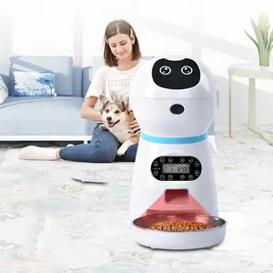 Автоматическая кормушка для домашних животных, умный дозатор еды с Wi-Fi и камерой для собак и кошек