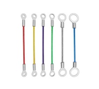Câble en acier inoxydable 1/8x36 pouces, lanière de sécurité pré-crimpée avec boucle et œillet, accessoires de quincaillerie pour yachts et bateaux