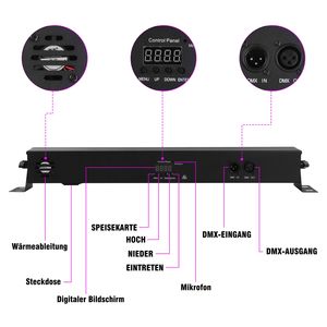 U`King Oem 12 Eye Leds <span class=keywords><strong>Uv</strong></span> Well Wash Light pour discothèque, karaoké, DJ, boîte <span class=keywords><strong>de</strong></span> <span class=keywords><strong>nuit</strong></span>, effets d'éclairage <span class=keywords><strong>de</strong></span> scène DMX512 avec télécommande - Product Image 4