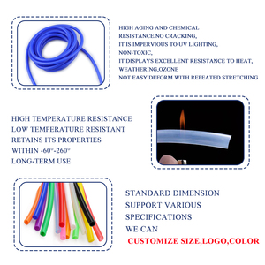 Wholesale High Temperature Resistant 4mm 6mm 8mm 10mm 12mm 19mm Flexible <strong>Custom</strong> Color Size Extruded <strong>Silicone</strong> Vacuum <strong>Tube</strong> - Product Image 2