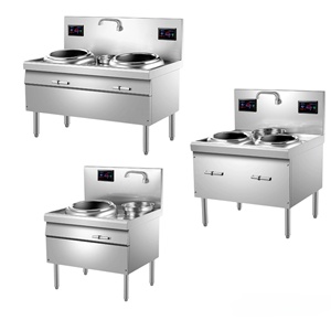 12KW công suất cao HOB nhà hàng thương mại cảm ứng đung phạm vi lõm điện Trung Quốc Chảo phạm vi nồi - Product Image 1