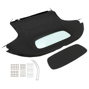 Capota de Lona Negra Convertible para <span class=keywords><strong>Mazda</strong></span> <span class=keywords><strong>MX</strong></span>-<span class=keywords><strong>5</strong></span> <span class=keywords><strong>Miata</strong></span> 2006-2014 con Ventana de Vidrio Calefactable - Product Image 2