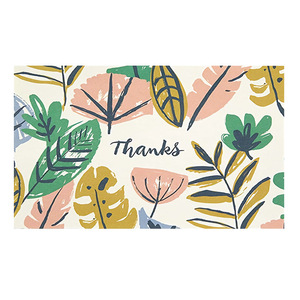 50 cái/bộ hoa chúc mừng Cảm ơn bạn thẻ viết tay trống Thẻ quà tặng bưu thiếp quà tặng trang trí thiệp chúc mừng - Product Image 5