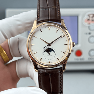 Elegant Men's Automatic Mechanical Watch Moon Phase Date Display Leather Band Stainless Steel Case for Business Wear - Product Image 5