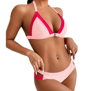 Ensemble bikini deux pièces pour femmes, imprimé léopard, taille haute, fait main, grande taille, pour les gros seins, nouveau design d'été - Product Image 2