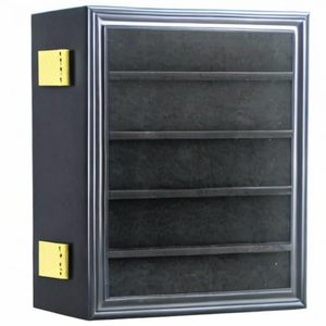 Vetrina Espositiva a Forma di Punta di Freccia con Protezione UV, Montabile a Parete - Product Image 4