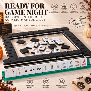 Jeu de Mahjong américain moderne en acrylique à 2 couches, 160 tuiles, pour cadeau de fête - Product Image 2