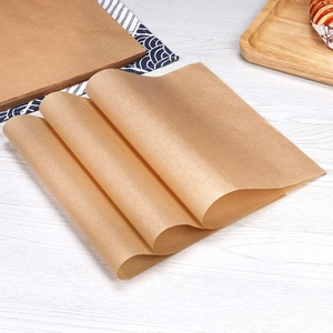 Papier d'emballage pour sandwichs et hamburgers blanc et brun en rouleau ou en feuilles imprimées - Product Image 3