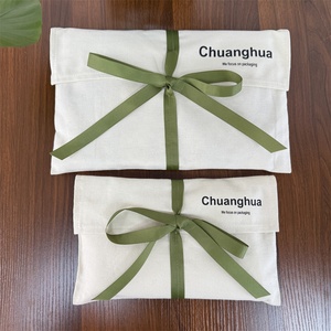 QMS Custom Natural Canvas <b>Envelope</b> Bags with Logo Reusable Cotton <b>Envelope</b> Bags for School Work Daily Life Women's <b>Envelope</b> Bag - Product Image 4