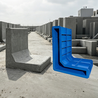 Coffrage en béton pour mur de soutènement en L, moule sur mesure haute précision à démoulage facile pour projets de barrages, de pentes de rivières et de jardins