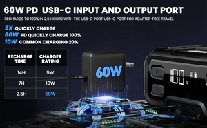 Démarreur de batterie lithium-ion 24000 mAh le plus vendu pour voiture, camion et <span class=keywords><strong>moto</strong></span> avec courant de crête de 6000 A - Product Image 2