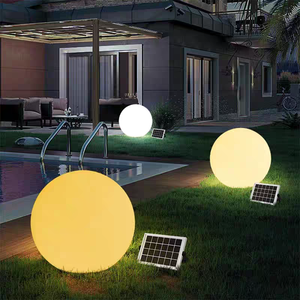 Ngoài trời LED tầng cảnh quan bóng chiếu sáng 30cm Led Sphere/sáng Sphere năng lượng mặt trời ánh sáng vườn phát sáng quả bóng - Product Image 1