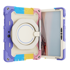 360เคสแท็บเล็ตเกราะหมุนได้สำหรับ Microsoft <span class=keywords><strong>Surface</strong></span> Go 1 2 <span class=keywords><strong>3</strong></span>เพื่อเป็นเกียรติแก่ X8A X8 X9A X9 Pro 11นิ้วฝาหลังแบบพกพาฝาครอบซิลิโคน PC - Product Image 2