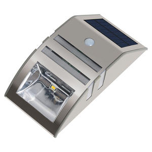 الغسق إلى الفجر الفولاذ المقاوم للصدأ 2w محس حركة الشمسية وحدة إضاءة led جداريّة ضوء لحديقة فيلا - Product Image 2