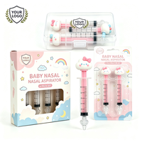 Jeringa Nasal de Silicona PP con Diseño de Cabeza de Animal de Dibujos Animados, para Eliminar Olores, Dispensador de Alimentación Seguro para Niños de 10 ml