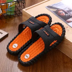 Jingyuan Printed logo Slippers Slides Footwear Mens Customised Flip Flop