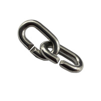 304/316 accessoires de chaîne en acier inoxydable maillon de chaîne en forme de C marin reliant l'anneau soudé