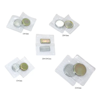 Kancing Magnet Neodymium Jahit 15x3mm Super Kuat Berlapis PVC Tahan Air untuk Pakaian
