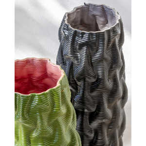 Vase en céramique et porcelaine imprimé en 3D Fiordo Made in Italy-GRES Product - Product Image 3