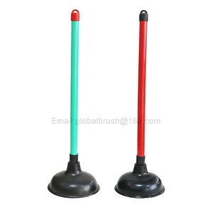 Middle East- Africa Market , Green Plastic Handle, 5.5inch Black Rubber Toilet <strong>Plunger</strong> - Product Image 6