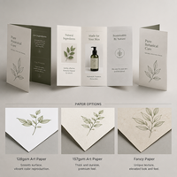 Brochure personnalisée pliée pour produits chimiques quotidiens avec votre propre marque