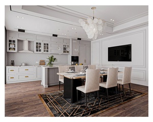High end bianco armadio da <span class=keywords><strong>cucina</strong></span> con assemblati in legno da <span class=keywords><strong>cucina</strong></span> isole - Product Image 4