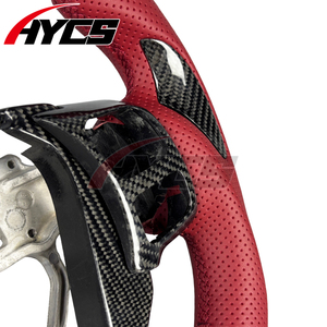 Volant personnalisé en fibre de carbone rouge Rioja avec LED RPM pour Lexus IS ISF RC RCF IS200 IS250 IS300 IS350 RC200 <span class=keywords><strong>RC300</strong></span> RC350 - Product Image 3