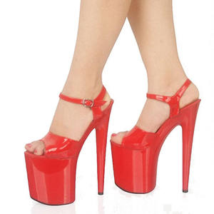 Nouvelles chaussures pour femmes, talons hauts de 20 cm, semelles épaisses, modèle à bout ouvert, podium, boîte de nuit, sexy, sandales imperméables à tige en acier - Product Image 6