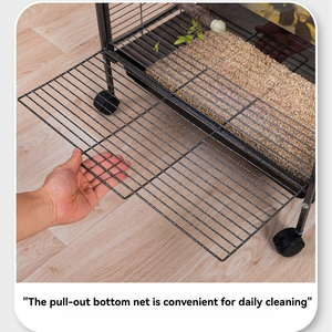 Jaula de cría de pájaros de acero inoxidable profesional, aviario grande con caja nido <span class=keywords><strong>para</strong></span> loro, Pinzón, canario, jaula de pájaros de Metal <span class=keywords><strong>para</strong></span> interiores y exteriores - Product Image 4