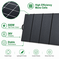 Panneau solaire monocristallin pliable, chargeur solaire portable pour station d'alimentation, fournisseur OEM, approvisionnement en gros
