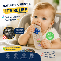 Jouet de dentition pour bébé en silicone de qualité alimentaire sans BPA certifié CPC, en forme de télécommande de télévision, pour l'exploration sensorielle et la mastication