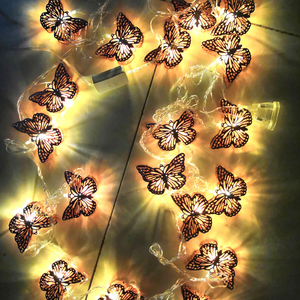 2V 60Ma <span class=keywords><strong>Polycristallin</strong></span> Papillon Nuit Toit Lumière Terrasse Led Lumière Solaire Guirlande - Product Image 1