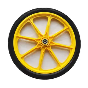 China supplier 16 to 20 inch pneumatic plastic spokewheel bicycle trailer wheel