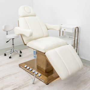 Hot Sale Luxury Gold Esthetician Massage <b>Table</b> Beauty Salon Furniture Lash Bed Cosmetic Electric Spa Beauty Facial Massage Bed - Product Image 1