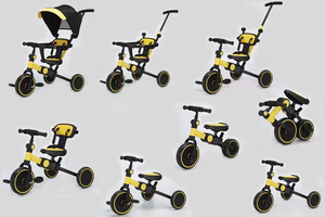 <span class=keywords><strong>Tricycle</strong></span> pliable pour enfants, tout-en-un <span class=keywords><strong>8</strong></span> en 1, vélo d'équilibre pour bébé, poussette, chariot, <span class=keywords><strong>tricycle</strong></span> à pédales, roues en PU, <span class=keywords><strong>tricycle</strong></span> pour enfants - Product Image 5